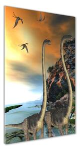 Vertikální Foto obraz sklo tvrzené Dinozaury osv-91666380