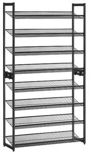 REGÁL NA BOTY, černá, 92.5/163.5/30.7 cm Boxxx - Regály na boty, Online Only