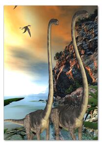 Vertikální Foto obraz sklo tvrzené Dinozaury osv-91666380