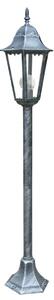 FAN LANT-FIRENZE/P1 Sloupkové svítidlo FIRENZE černá/stříbrná, 1xE27, IP44, 104 x 21 x 21 cm - FANEUROPE