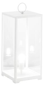 FAN LANT-MIRAGE-L1-BCO Venkovní svítidlo MIRAGE kov/sklo bílá, 1xE27, 53 x 25 x 25 cm - FANEUROPE