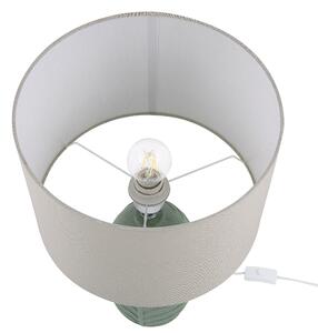 Keramická stolní lampa zelená OHIO
