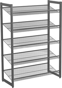 REGÁL NA BOTY, černá, 74/104/30.7 cm Boxxx - Regály na boty, Online Only