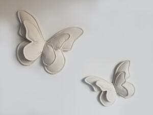 ELIS DESIGN Dekorační polštářky na zeď - motýli barva: béžová