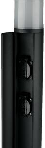 FAN LED-DISCOVERY-HUB Sloupkové svítidlo PALO DISCOVERY antracit, hliník, 13 W, 1440 lm, 4000 K, IP54, 2 x SCHUKO 2500 W, 65 x 13 x 13 cm - FANEUROPE