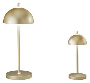 FAN LED-PARTY-S-ORO Nabíjecí venkovní svítidlo PARTY LED dobíjecí 1 W TOUCH DIMM 3000 K IP54 baterie 1600 mAh USB nabíjení magnetická 1,2 m - FANEUROPE