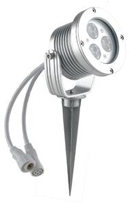 FAN LED-IRIDE-9P-BCO Venkovní reflektor IRIDE DC12/24V stříbrná, hliník, 9x1 W, 6000 K, stmívatelné, IP65, 13,8 x 9,9 cm - FANEUROPE