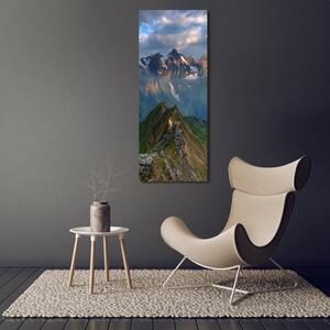 Vertikální Fotoobraz na skle Horské vrcholy osv-91952408