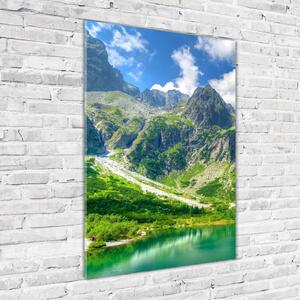 Vertikální Foto obraz skleněný svislý Jezero v horách osv-92038877