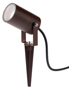 FAN I-AKRON-BRO Venkovní reflektor Akron, corten, na kolíku, 1 x GU10, IP54, 10 x 6 cm - FANEUROPE