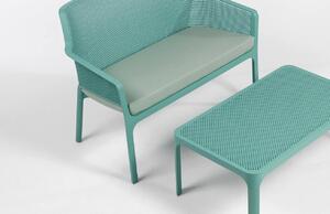 Nardi Tyrkysově modrý plastový zahradní konferenční stolek Net 100 x 60 cm