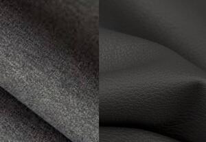 Rozkládací rohová sedačka MADAR tmavě šedá / černá