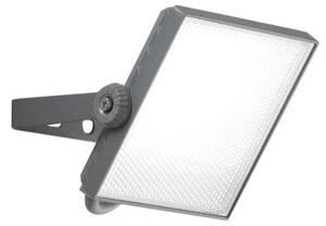 FAN LED-AXEL-S10-SIL Venkovní reflektor LED, 10 W, CCT, stříbrná, se senzorem, IP65 - FANEUROPE
