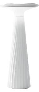 FAN LED-BRIO-BCO Nabíjecí venkovní stolní LED svítidlo BRIO PC bílá, LED 3,5 W, 200 lm, 3000 K, 28,5 x 13 cm, IP44 - FANEUROPE