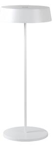 FAN LED-COCKTAIL-BCO Nabíjecí venkovní stolní svítidlo COCKTAIL bílá, kov, 2,2 W, 192 lm, 3000 K, stmívatelné, IP54, 29,5 x 12 cm - FANEUROPE
