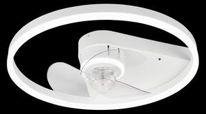 Trio R67083131 LED stropní ventilátor s osvětlením Borgholm 1x30W | 3000lm | 2700-6000K - stmívatelné, dálkové ovládání, nastavitelná teplota světla, časovač, 3 rychlosti, bílá