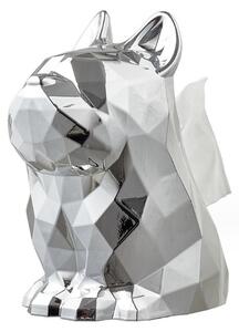 Flamenco Mystique Stříbrný držák na papírové kapesníky CB42, plast, 24.5x21x15 cm, 225 g
