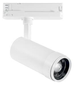 FAN LED-EXPLORER-BCO Třífázový lištový LED reflektor ExPLORER bílý, 30 W, 3000-4000 K, 71 x 160 mm - FANEUROPE