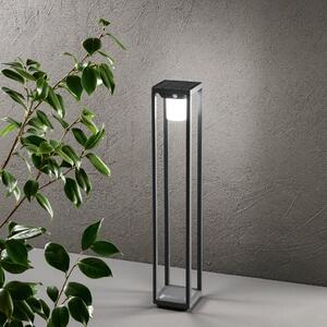 FAN LED-KYOTO-P80 Solární sloupkové svítidlo PALO LED KYOTO antracit / hliník 2,5 W 300 lm 4000 K IP44 80 x 14,5 cm - FANEUROPE