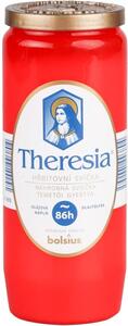Theresia kompozitní svíčka 230g ~3,5dne červená