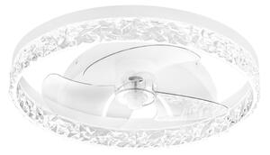 FAN LED-NASHI-FAN Svítidlo s ventilátorem LED NASHI hliník / akrylát bílá 30 W 4800 lm CCT 50 x 11,5 cm - FANEUROPE