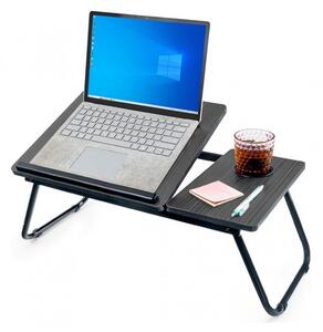 Flamenco Mystique Skládací stolík pro laptop nebo tablet, s držákem na nápoj, rozměry 56 x 32,5 cm, výška 23 cm