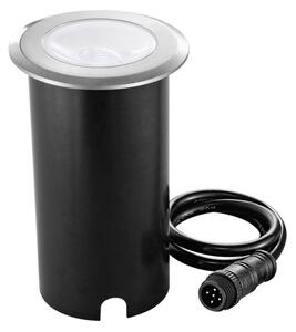 FAN LED-RUNNER-Q8-24V Venkovní svítidlo pochozí LED RUNNER DC 24 V hranaté nikl hliník 10 W 1020 lm RGBW IP67 7,5x8,5 cm - FANEUROPE