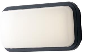 FAN LED-SHELLY-Q-S ANT Venkovní stropní svítidlo LED SHELLY antracit polykarbonát 15 W 1900 lm 3000/4000 K IP65 23,6x116x6,8 cm - FANEUROPE