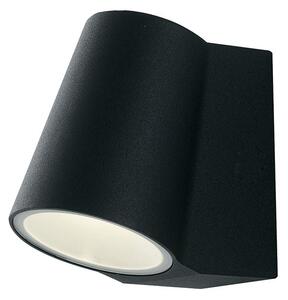 FAN LED-SINTESI-AP NERO Venkovní nástěnné svítidlo LED SINTESI černá hliník 6 W 400 lm 4000 K IP44 13x7,6x12 cm - FANEUROPE