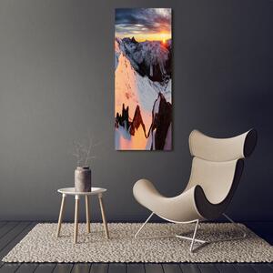 Vertikální Vertikální Foto obraz na plátně do obýváku Hory zima ocv-94339493