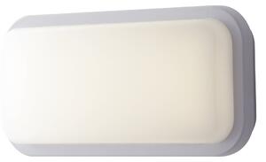 FAN LED-SHELLY-Q-MW BCO Venkovní stropní svítidlo LED SHELLY bílá polykarbonát 20 W 2500 lm 4000 K IP65 se senzorem 29,6x14,6x7,6 cm - FANEUROPE