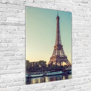 Vertikální Fotoobraz na skle Eiffelová věž Paříž osv-94387968