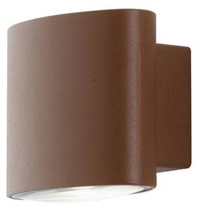 FAN LED-W-BOXTER BRO Venkovní nástěnné svítidlo LED BOXTER bronz hliník 2x4W 960lm CCT IP44 10x12,9x8,5 cm - FANEUROPE
