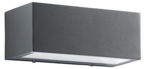 FAN LED-W-TWIN-M ANT Venkovní nástěnné svítidlo LED TWIN antracit hliník 18W 2150lm CCT IP54 8,5x22x10,3 cm - FANEUROPE
