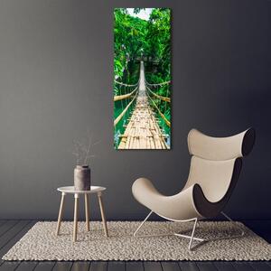 Vertikální Foto obraz sklo tvrzené Visací most osv-94521444