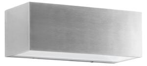 FAN LED-W-TWIN-XL NIK Venkovní nástěnné svítidlo LED TWIN nikl hliník 35W 4440lm 4000K IP54 10,8x30x12 cm - FANEUROPE