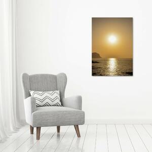 Vertikální Fotoobraz na skle Západ slunce moře osv-94820820
