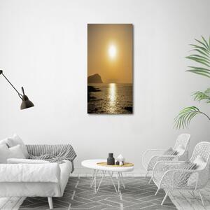 Vertikální Fotoobraz na skle Západ slunce moře osv-94820820