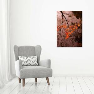 Vertikální Fotoobraz na skle Podzimní listí osv-94898362