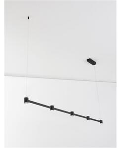 Nova Luce Závěsné svítidlo PUIZE LED 30W 230V 2755lm 3000K černé 156cm