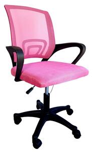 Flamenco Mystique Otočná kancelářská židle s nízkým opěradlem, vyplněná EPE pěnou, nastavitelná výška 40-50 cm, meshový potah