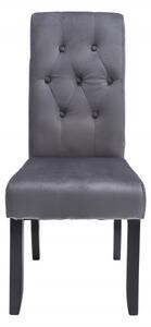 Židle VALENTINO GREY BLACK s krčním válečkem Nábytek | Jídelní prostory | Jídelní židle | Všechny jídelní židle