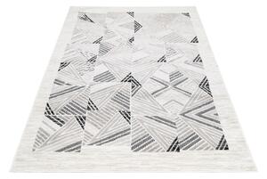 Makro Abra Moderní kusový koberec GRACE 6343A Geometrický krémový světle šedý Rozměr: 120x170 cm