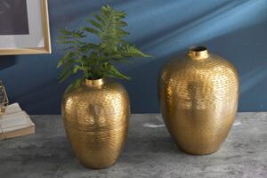 Noble Home 2 dílný set zlatých váz Oriental