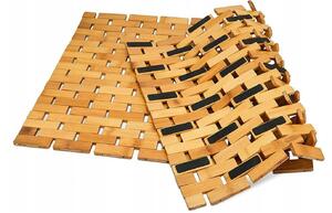 Rea - bambusová rohožka do koupelny 40x60 cm 371563A, dřevo, LAZ-09563
