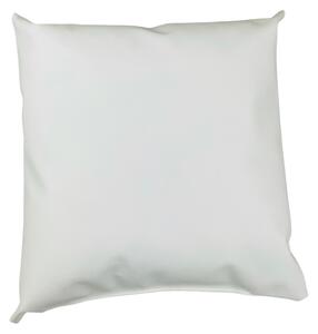 Polštář bíly 40x40cm ekokůže TiaHome