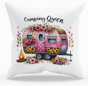 Camping Queen #1 | venkovní dekorativní povlak na polštář s obrázkem