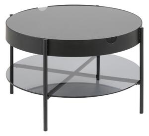 Kulatý konferenční stolek 75 cm Černý BOMANI