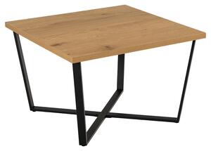 Moderní konferenční stolek Černé nohy RAFERTI Dubová deska