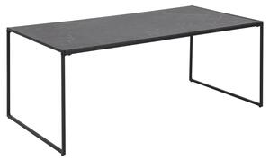 Konferenční stolek Obdélníková deska Mramorový vzor Černy BONEY